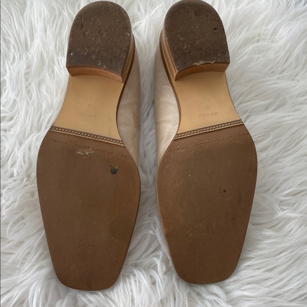 Vintage Roberto Capucci Shoes Leather Designer Shoes Size 6B Cream brown Color - Picture 13 of 13